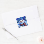 Frosty de Sneeuwman vakantie Sticker (Envelop)