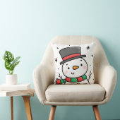 Frosty de sneeuwpop baby bodypakje kussen (Stoel)