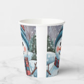 Frosty de Snowman Paper cup Papieren Bekers (Links)