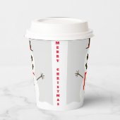 Frosty de Snowman Paper Cup Papieren Bekers (Links)