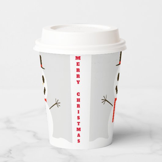 Frosty de Snowman Paper Cup Papieren Bekers (Links)