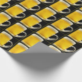 Frosty Draft Beer Mok verjaardagsfeestje Cadeaupapier (Hoek)