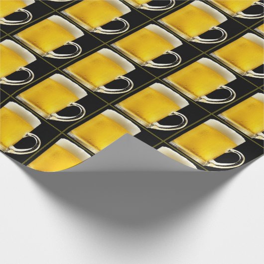 Frosty Draft Beer Mok verjaardagsfeestje Cadeaupapier (Hoek)