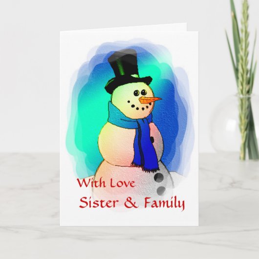 Frosty Dreams Feestdagen Kaart (Voorkant)