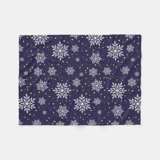 Frosty Elegance Fleece Deken (Voorkant (Horizontaal))