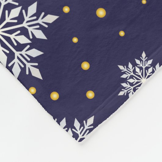 Frosty Elegance Fleece Deken (Hoek)