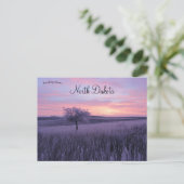 Frosty Erlenbusch Sunrise North Dakota Briefkaart (Staand voorkant)