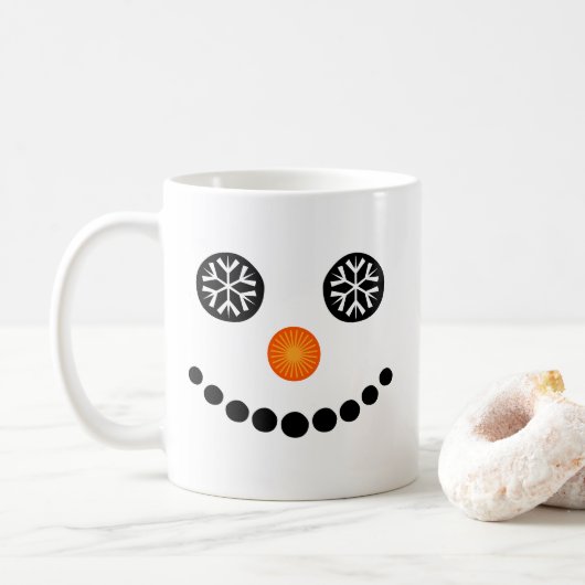 Frosty Eyes Snowman Koffiemok (Met donut)