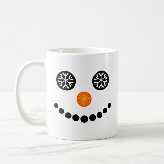 Frosty Eyes Snowman Koffiemok (Links)