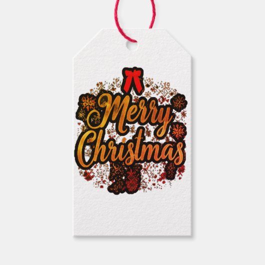 Frosty Festities: Christmas Wonderland Mode Cadeaulabel (Voorkant)