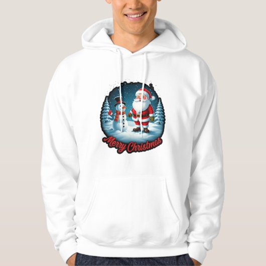 Frosty Festities: Christmas Wonderland Mode Hoodie (Voorkant)