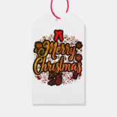 "Frosty Festiviteiten: Kerstwonderland Mode" Cadeaulabel (Achterkant)