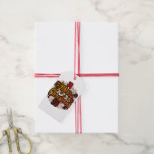 "Frosty Festiviteiten: Kerstwonderland Mode" Cadeaulabel (Met Touw)