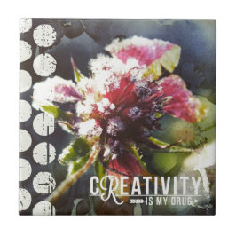 Frosty Flower Creatitivity is mijn geneesmiddel Tegeltje