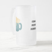 Frosty Foamy Fatherly Fun Vaderdag Matglas Bierpul (Voorkant links)