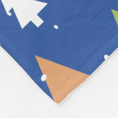 Frosty Forest Fleece Deken (Hoek)