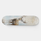 Frosty Forest Woodland Herten Persoonlijk Skateboard (Horizontaal)