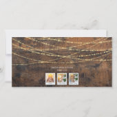 Frosty Friends & Cocoa Kisses Snowman 3-fotokaart (Achterkant)