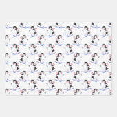 Frosty Friends Pinguïn thema Kerstmis Inpakpapier Vel (Voorkant 3)