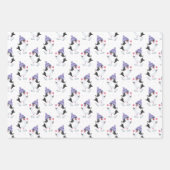 Frosty Friends Pinguïn thema Kerstmis Inpakpapier Vel (Voorkant)