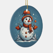 Frosty Fun Keramisch Ornament (Rechts)