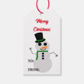 Frosty Gift Label (Set van 10) Cadeaulabel (Voorkant)