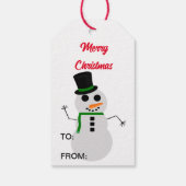 Frosty Gift Label (Set van 10) Cadeaulabel (Achterkant)