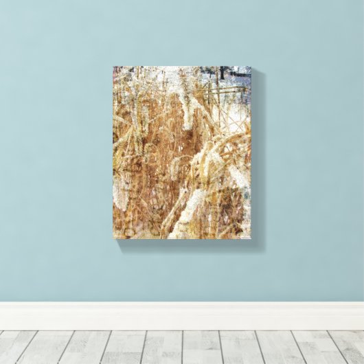 Frosty Grass Canvas Afdruk (Insitu (Houten vloer))