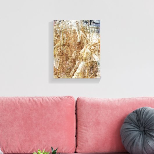 Frosty Grass Canvas Afdruk (Insitu (Woonkamer))