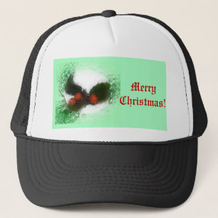 Frosty Green Holly Trucker Pet