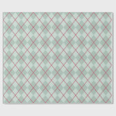 Frosty Green-kerstpangyle-omslagpapier Cadeaupapier (Vlak)
