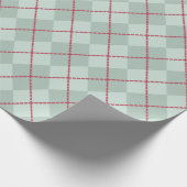 Frosty Green-kerstpangyle-omslagpapier Cadeaupapier (Hoek)