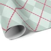 Frosty Green-kerstpangyle-omslagpapier Cadeaupapier (Rol Hoek)