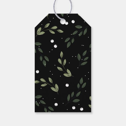 Frosty Green krans Cadeaulabel (Achterkant)