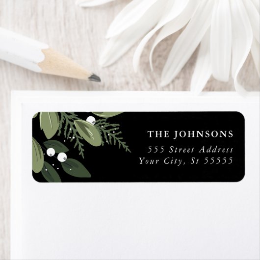 Frosty Green krans Etiket (Insitu)