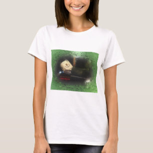 Frosty Green S'mores Snowman T-shirt