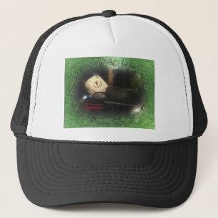 Frosty Green S'mores Snowman Trucker Pet