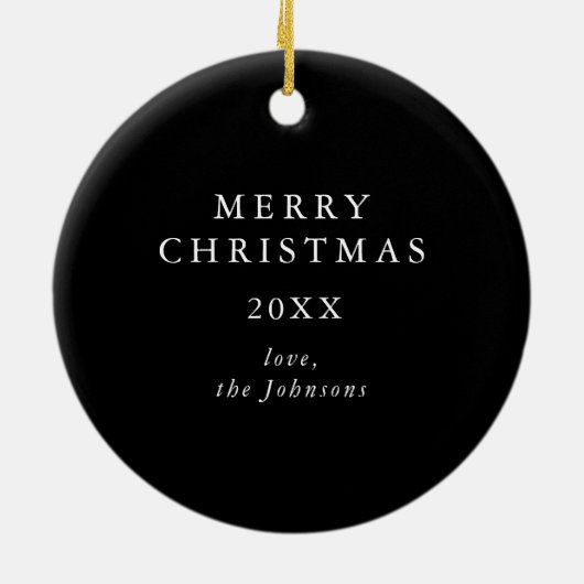 Frosty Green Wreath Keramisch Ornament (Achterkant)