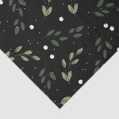 Frosty Green Wreath Tissuepapier (Detail)