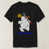 Frosty Happy Birthday T-shirt (Design voorkant)