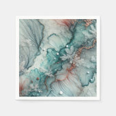 Frosty Herfst Morning Alcohol Ink Decoupage Papier Servet (Voorkant)