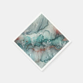 Frosty Herfst Morning Alcohol Ink Decoupage Papier Servet (Hoek)