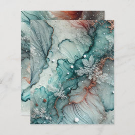 Frosty Herfst Morning Alcohol Ink Scrapbook Paper