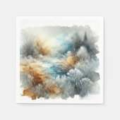 Frosty Herfst Morning Waterverf Decoupage servette Servet (Voorkant)