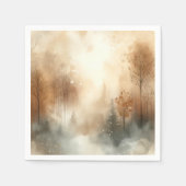 Frosty Herfst Waterverf Forest Decoupage servetten (Voorkant)