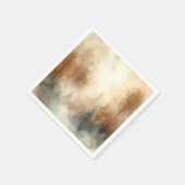 Frosty Herfst Waterverf Forest Decoupage servetten (Hoek)