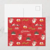 Frosty: het favoriete sneeuwmanpatroon van iederee feestdagenkaart (Voorkant / Achterkant)