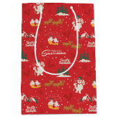 Frosty: het favoriete sneeuwmanpatroon van iederee medium cadeauzakje (Voorkant)