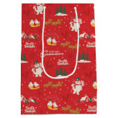 Frosty: het favoriete sneeuwmanpatroon van iederee medium cadeauzakje (Achterkant)