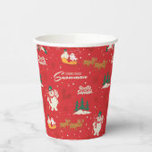 Frosty: het favoriete sneeuwmanpatroon van iederee papieren bekers (Links)